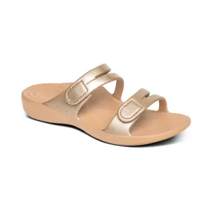 AETREX  Janey Sport Slide - Champagne