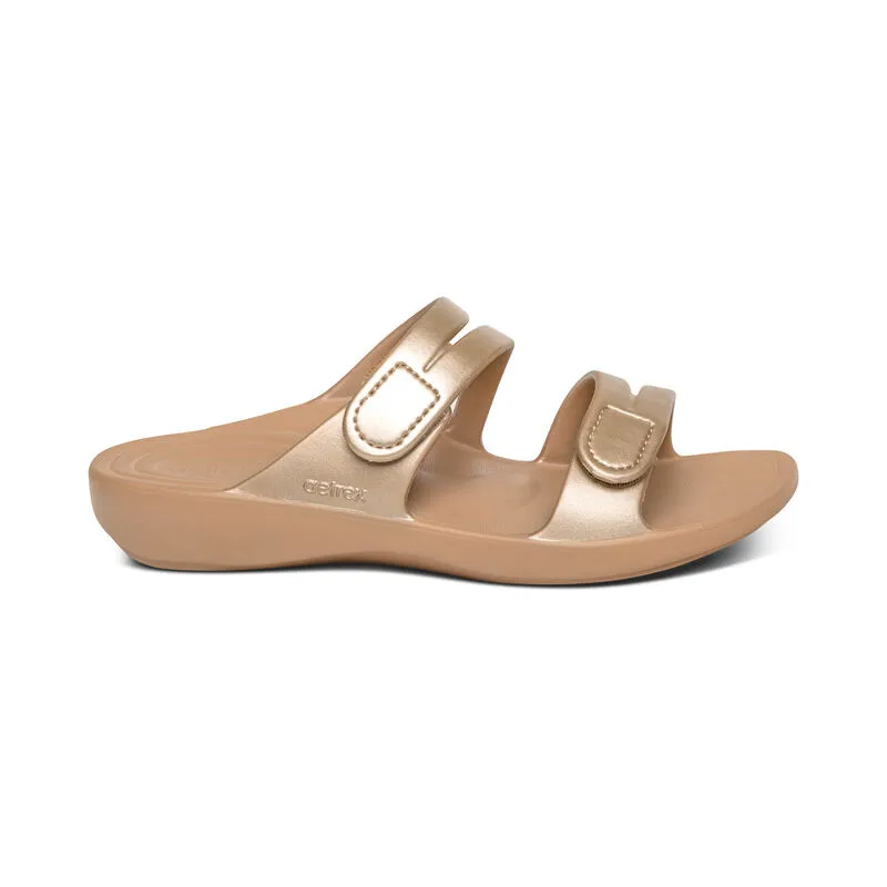 AETREX  Janey Sport Slide - Champagne