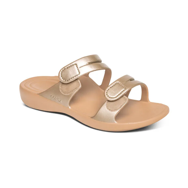 AETREX  Janey Sport Slide - Champagne