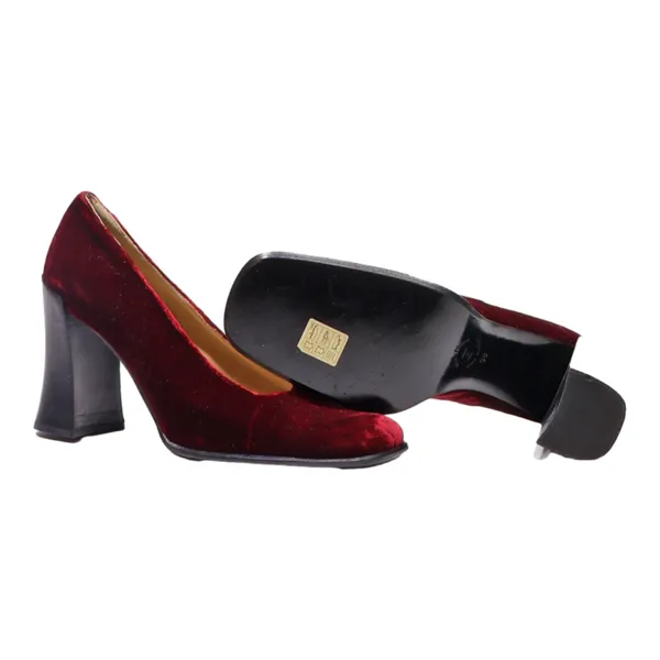 AICHELLE Pump Heels Maroon Synthetic Womens UK 5