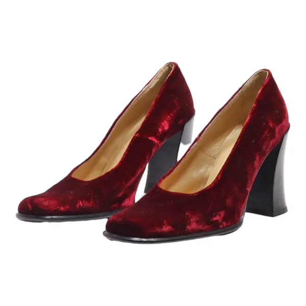 AICHELLE Pump Heels Maroon Synthetic Womens UK 5