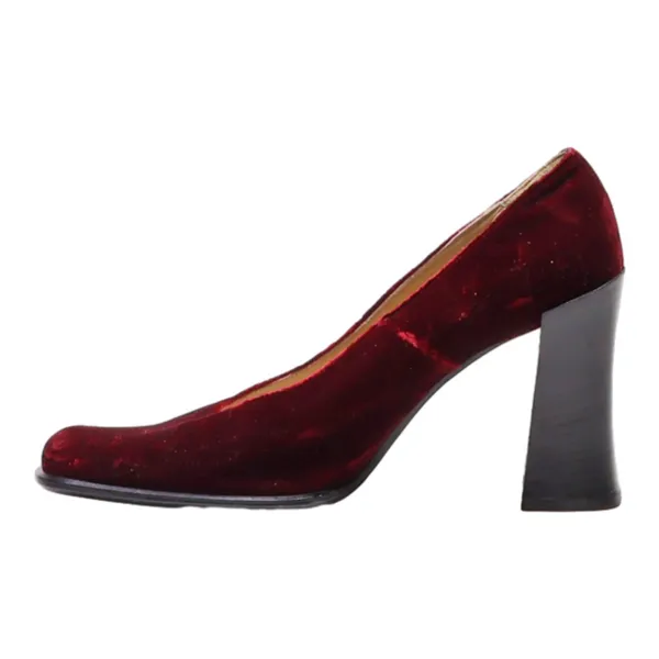 AICHELLE Pump Heels Maroon Synthetic Womens UK 5