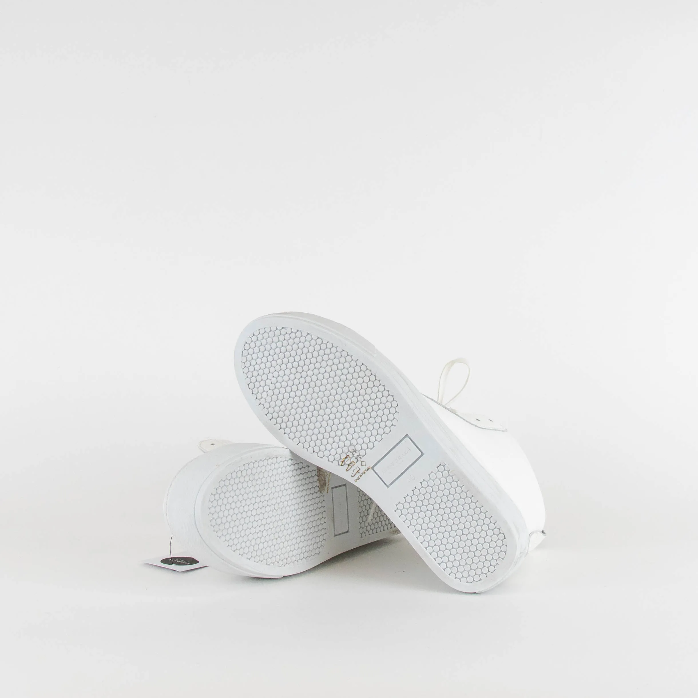 Air & Grace Pure White High Ankle Trainers