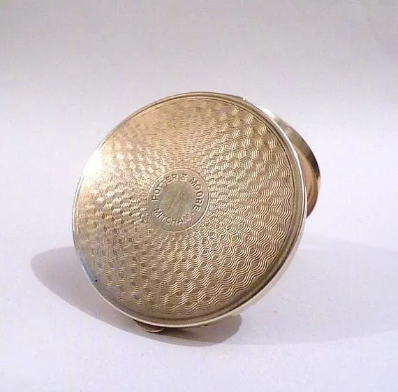 Antique Potter & Moore Powder Celluloid Compact Mirror