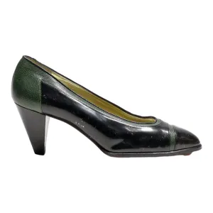 ANTONIO GENEVE Pump Heels Black Leather Womens UK 5