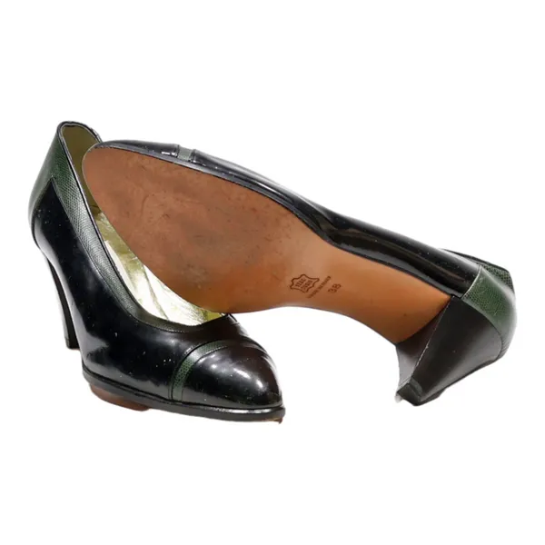 ANTONIO GENEVE Pump Heels Black Leather Womens UK 5