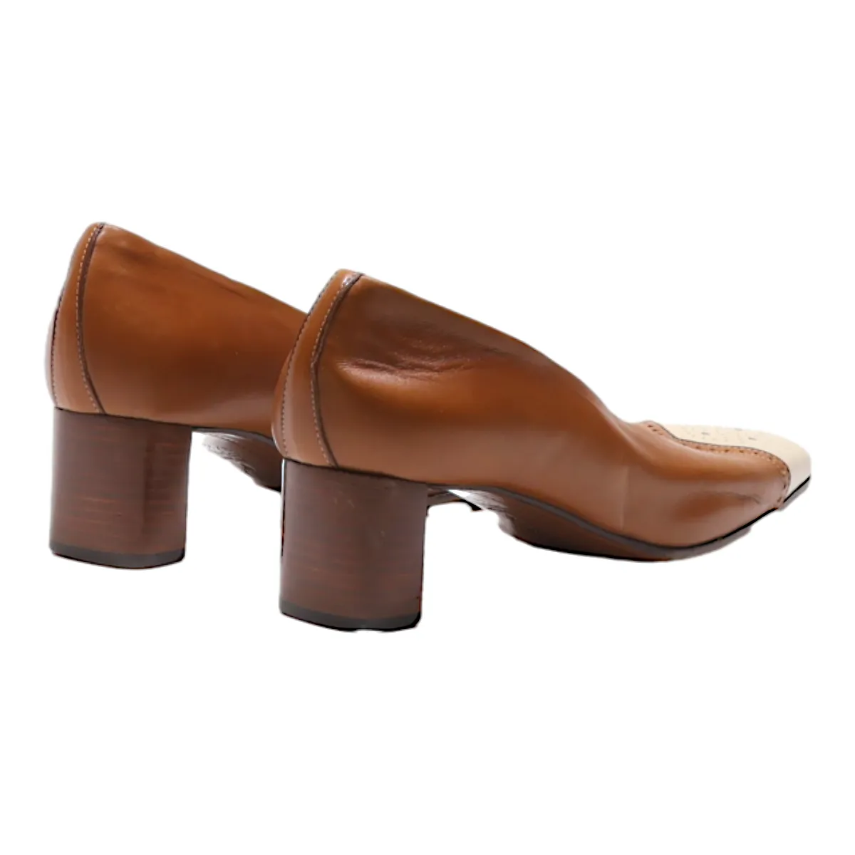 ANTONIO Pump Heels Brown Leather Womens UK 4.5