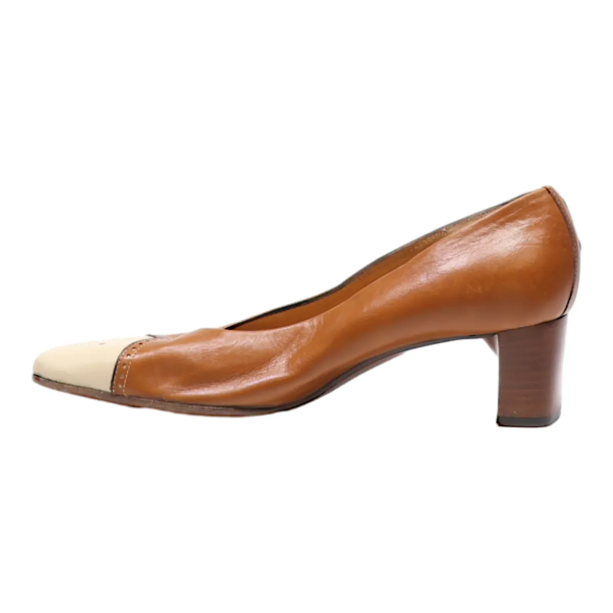 ANTONIO Pump Heels Brown Leather Womens UK 4.5