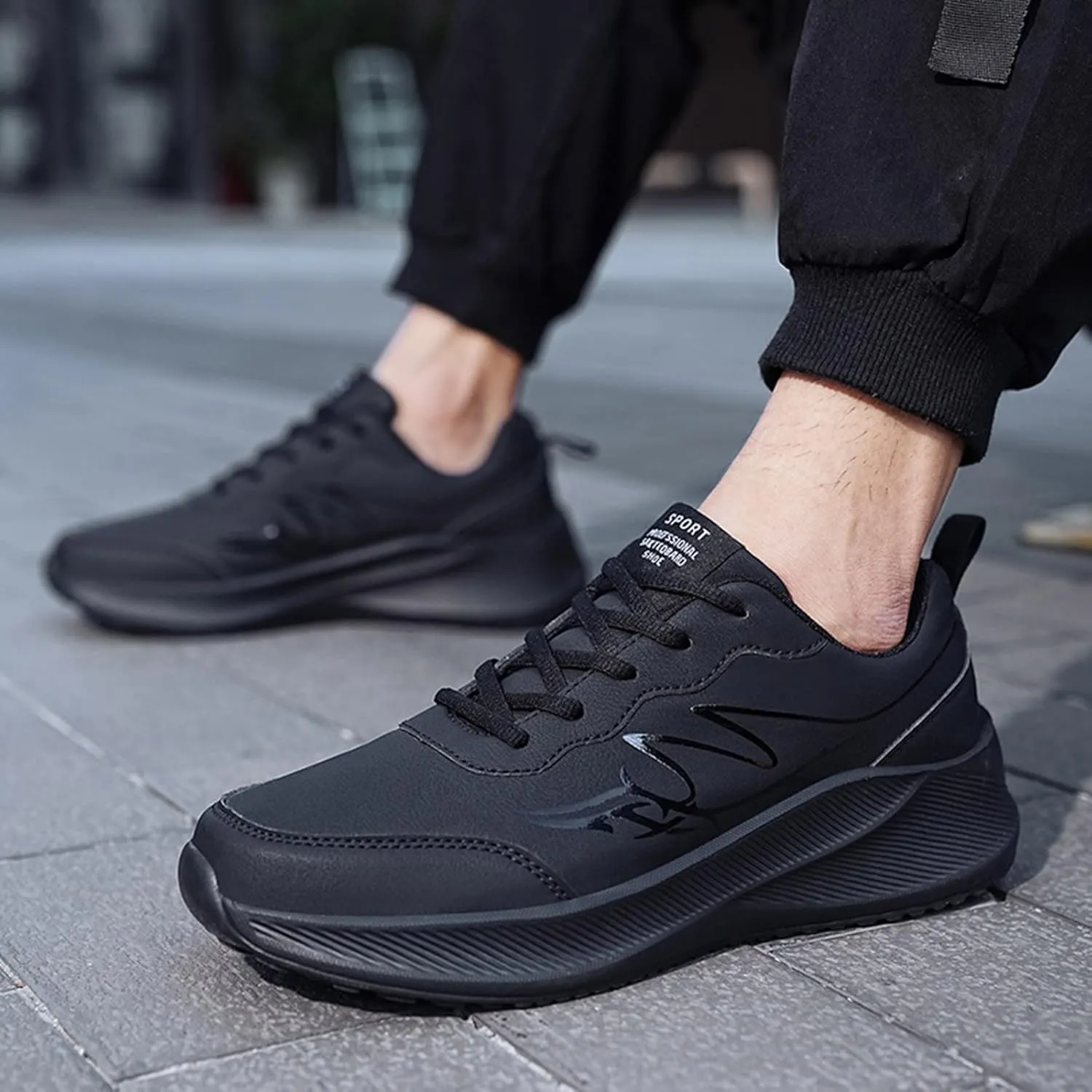 Arch Support Sports Shoes for Men Lightweight Sport Gym Jogging Walking Sneaker Convenient Elderly Slip on Shoes