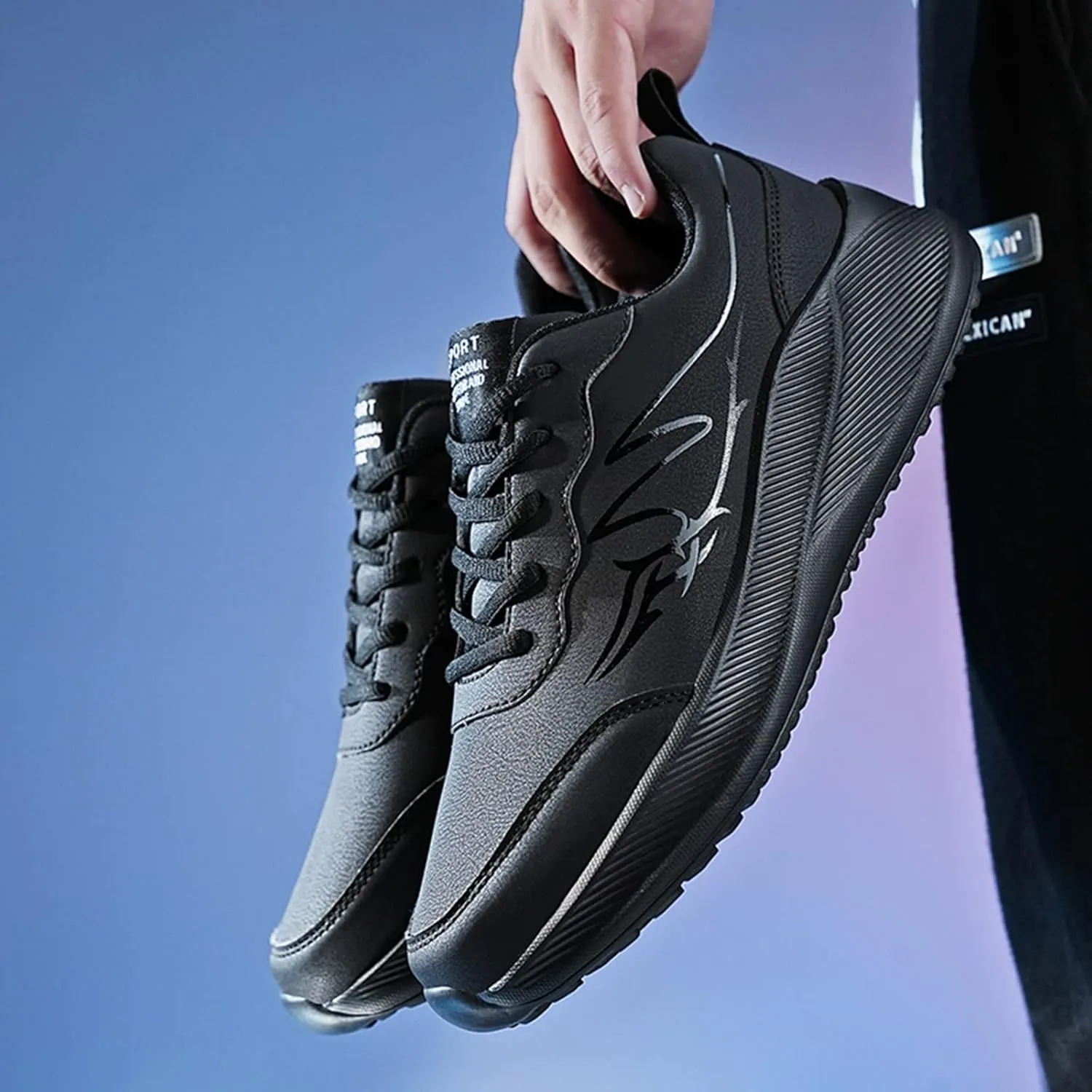 Arch Support Sports Shoes for Men Lightweight Sport Gym Jogging Walking Sneaker Convenient Elderly Slip on Shoes