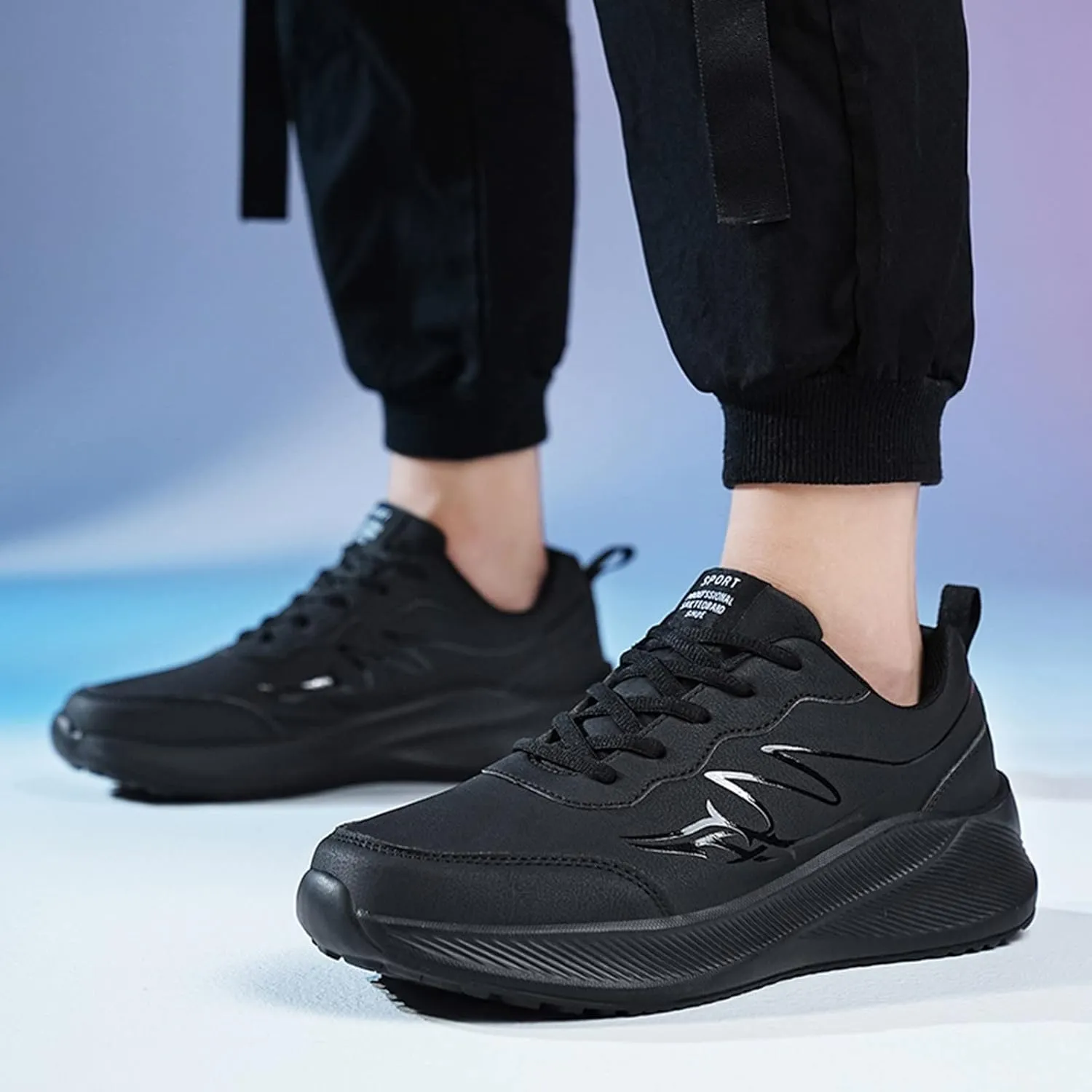 Arch Support Sports Shoes for Men Lightweight Sport Gym Jogging Walking Sneaker Convenient Elderly Slip on Shoes