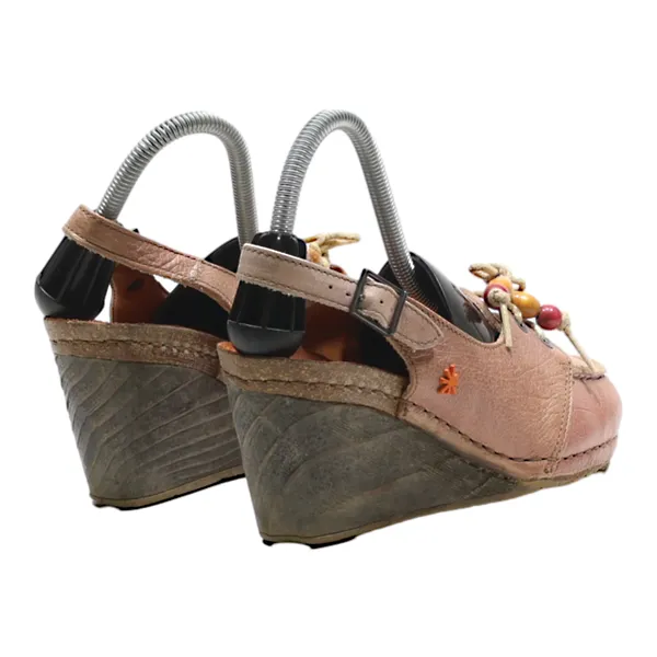ART Wedge Heels Pink Leather Womens UK 5