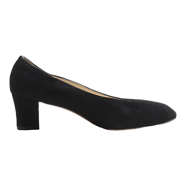 BALLY Pump Heels Black Leather Womens UK 6.5