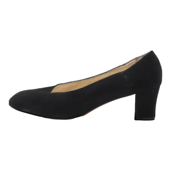 BALLY Pump Heels Black Leather Womens UK 6.5