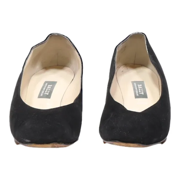 BALLY Pump Heels Black Leather Womens UK 6.5
