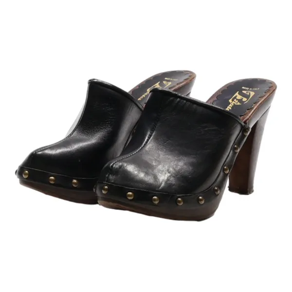BATA Mule Heels Black Synthetic Womens UK 4
