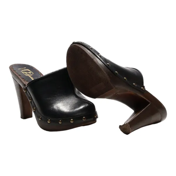 BATA Mule Heels Black Synthetic Womens UK 4