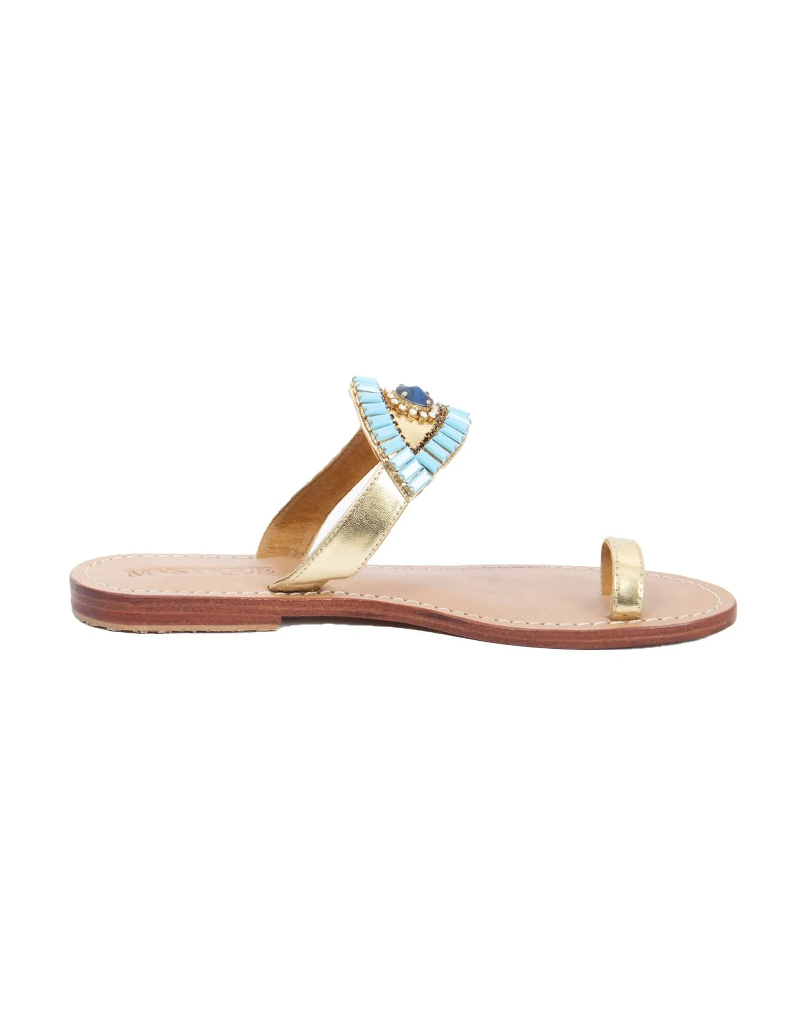 Beaded Flat Sandals
