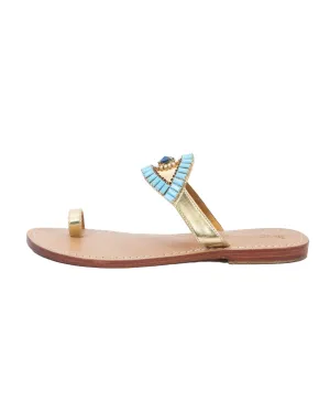 Beaded Flat Sandals