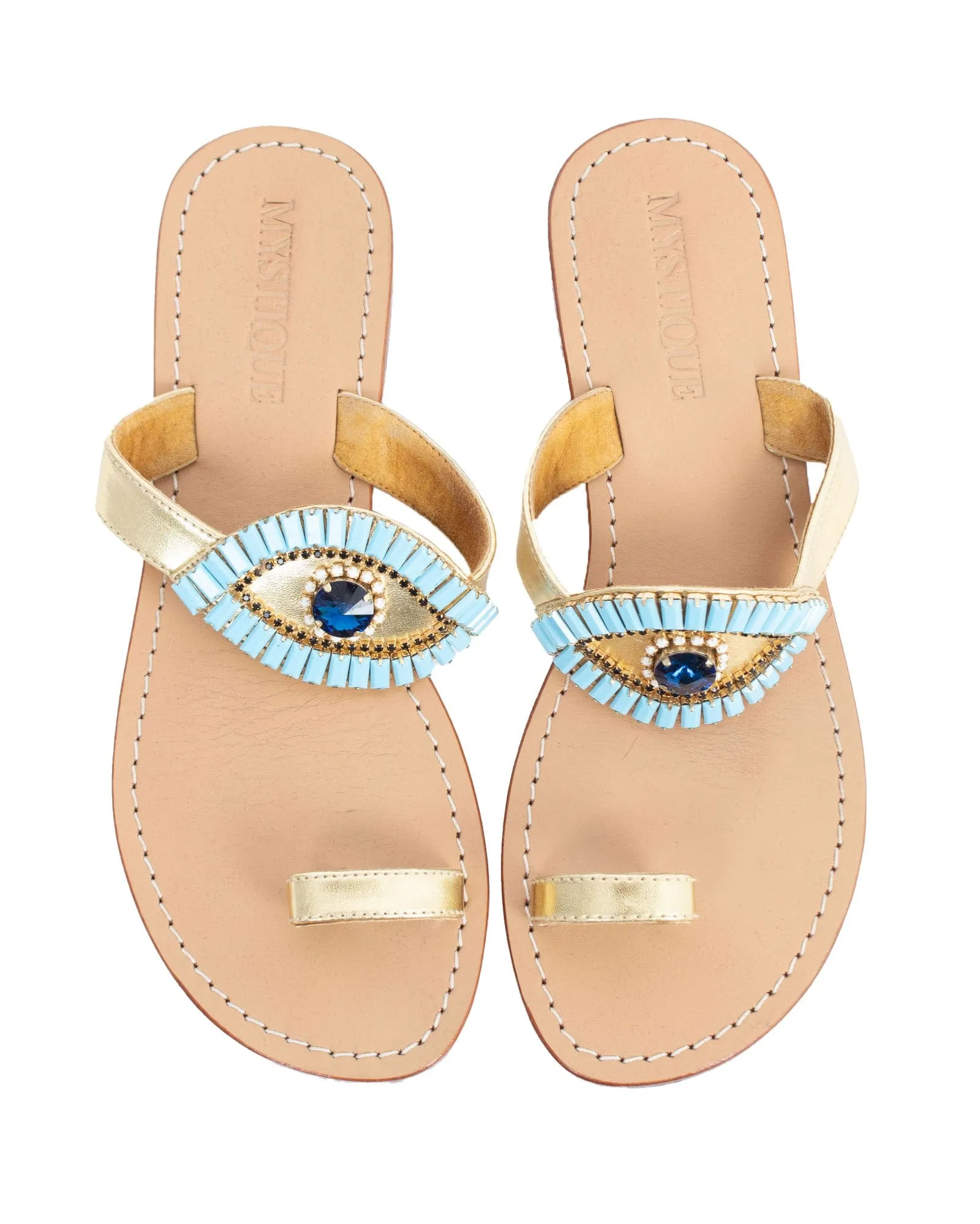 Beaded Flat Sandals