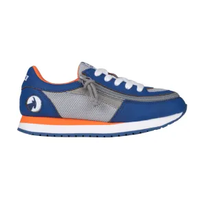 Billy Footwear (Toddlers) - Navy / Orange Faux Suede Trainers