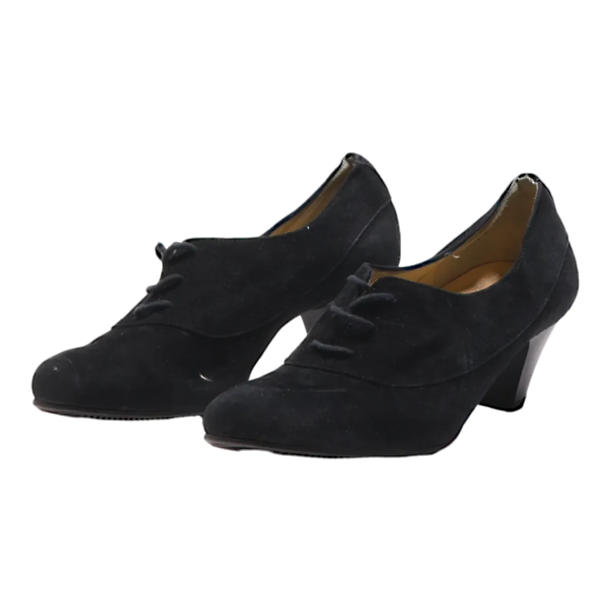 BRUNATE Pump Heels Black Leather Womens UK 4