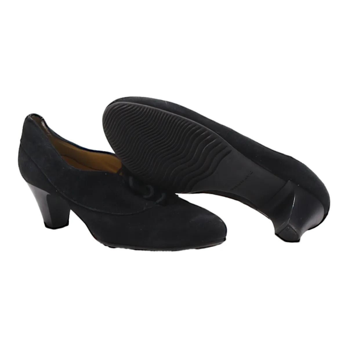 BRUNATE Pump Heels Black Leather Womens UK 4