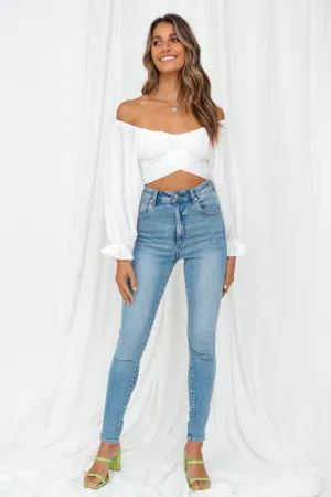 Cabriole Crop Top White