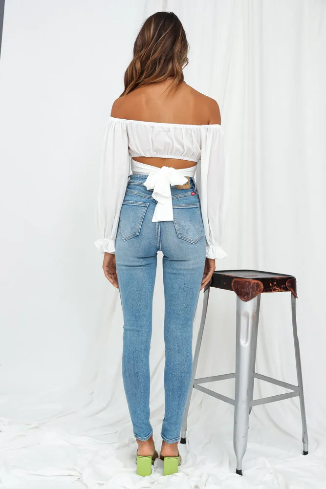 Cabriole Crop Top White