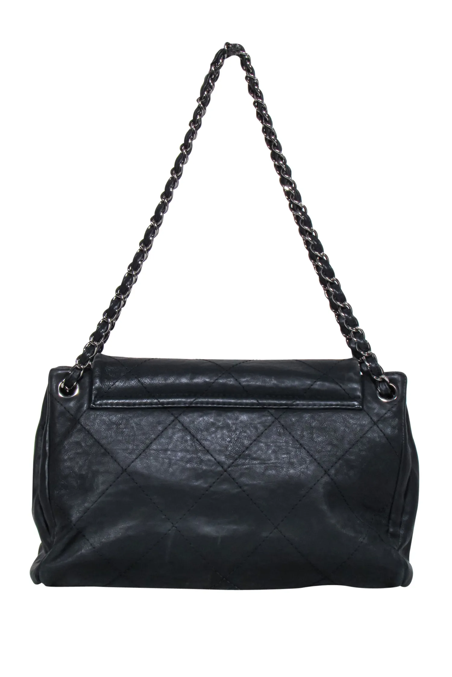 Chanel - Hamptons Accordion Flap Quilted Calfskin Shoulder Bag