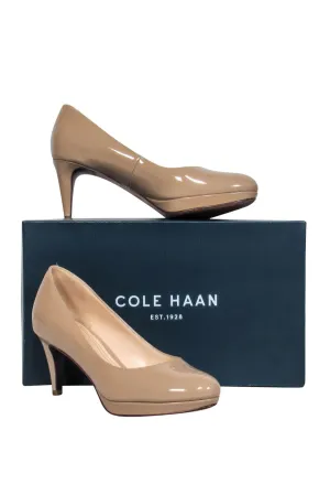 Cole Haan - Beige Patent Leather Pumps Sz 6.5