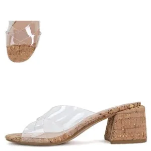 Cork Block Heel