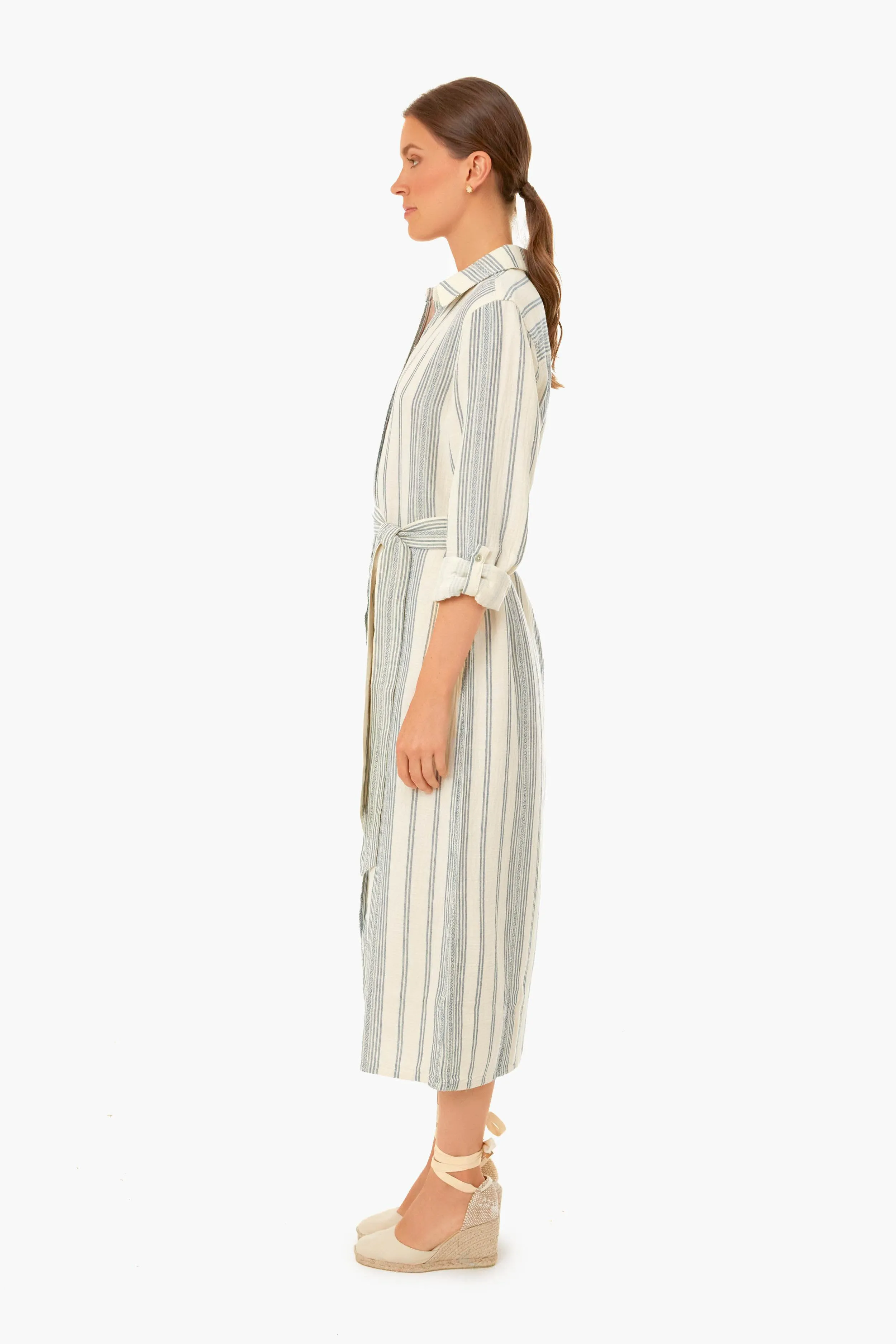 Cream Tidal Wave Dobby Dream Cotton Iris Dress