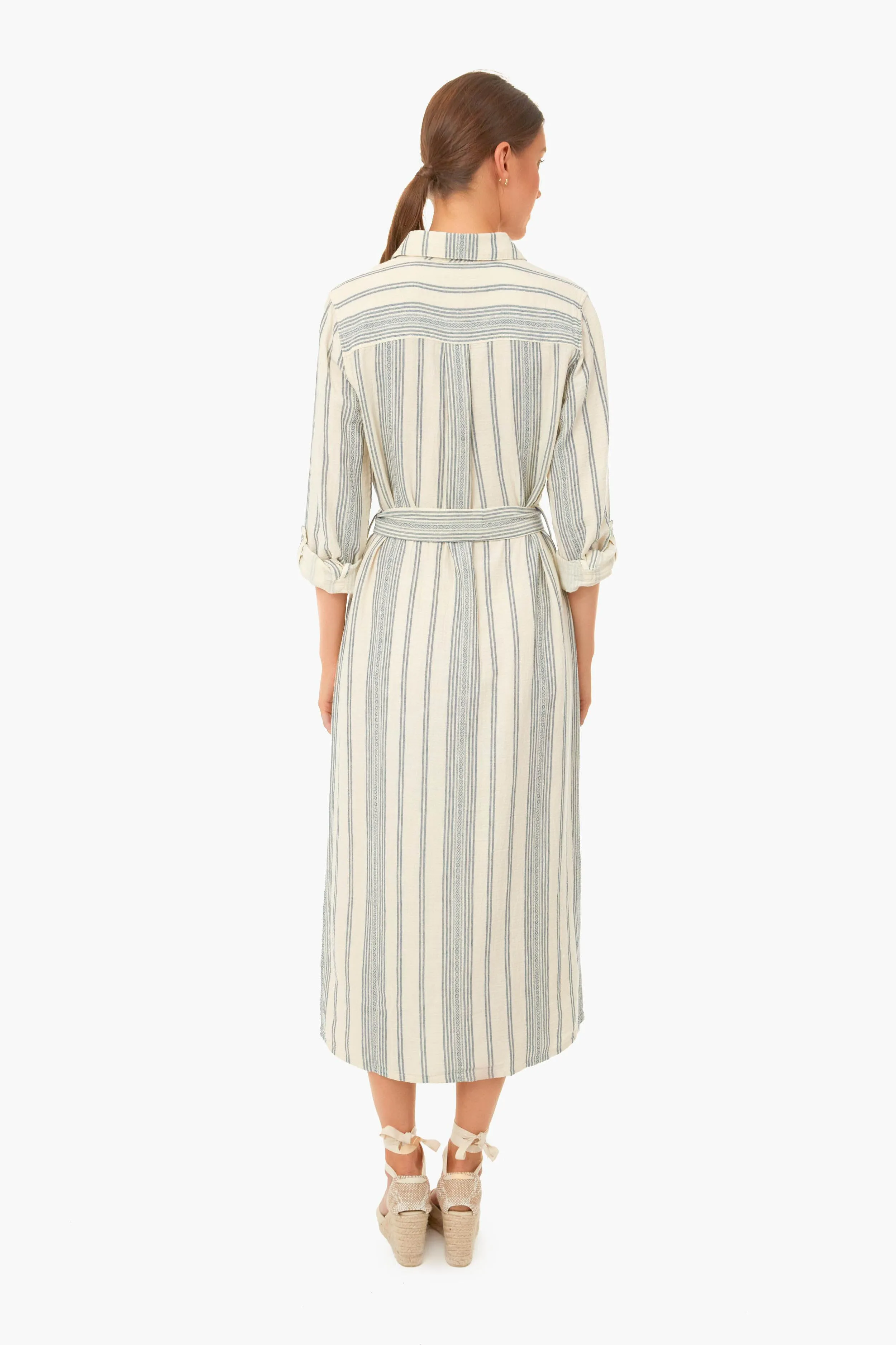 Cream Tidal Wave Dobby Dream Cotton Iris Dress