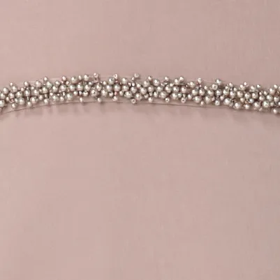 Crepe Beaded Gown