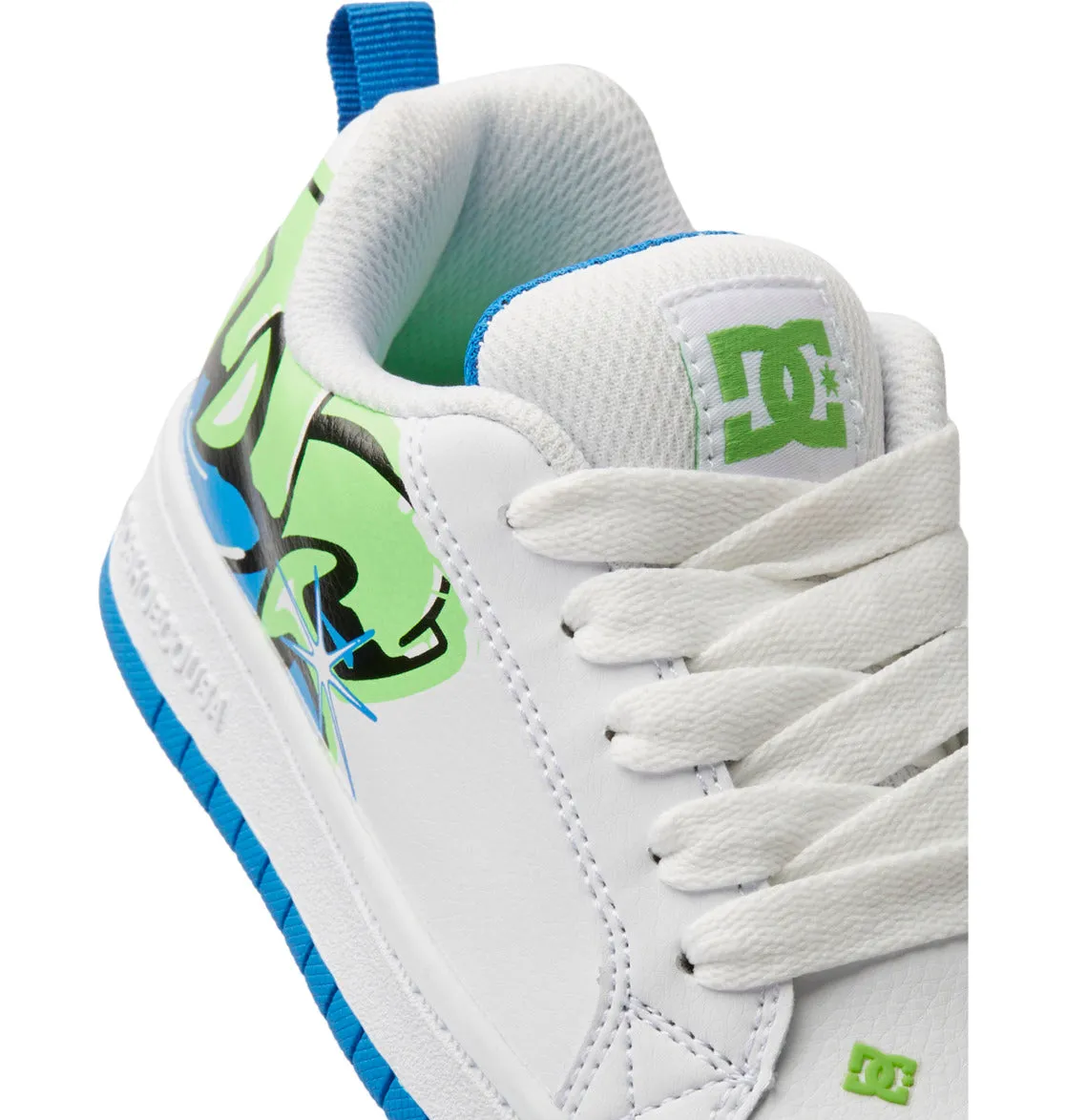 DC Shoes Kids Court Graffik Leather Chunky Trainers