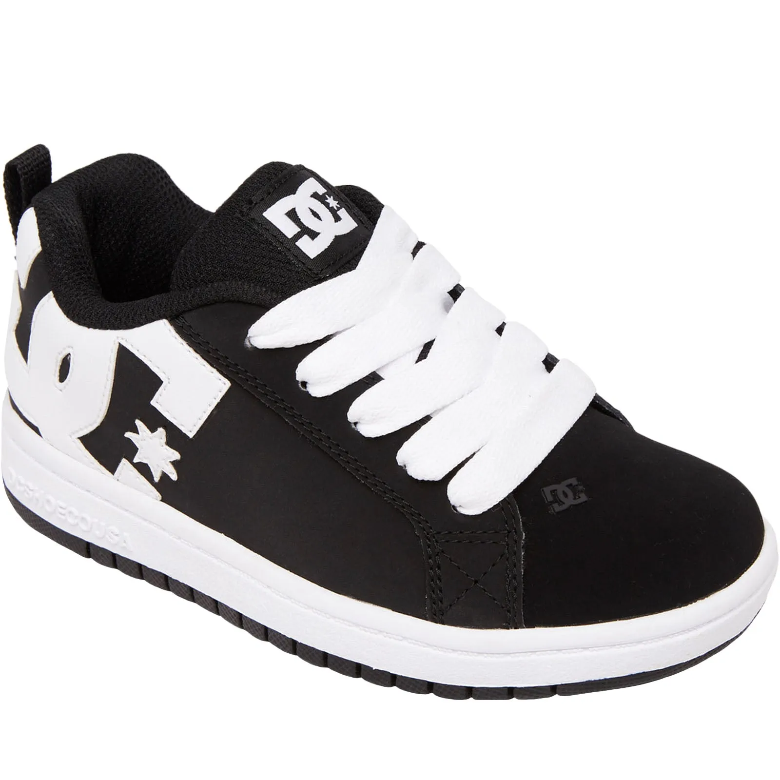 DC Shoes Kids Court Graffik Leather Chunky Trainers