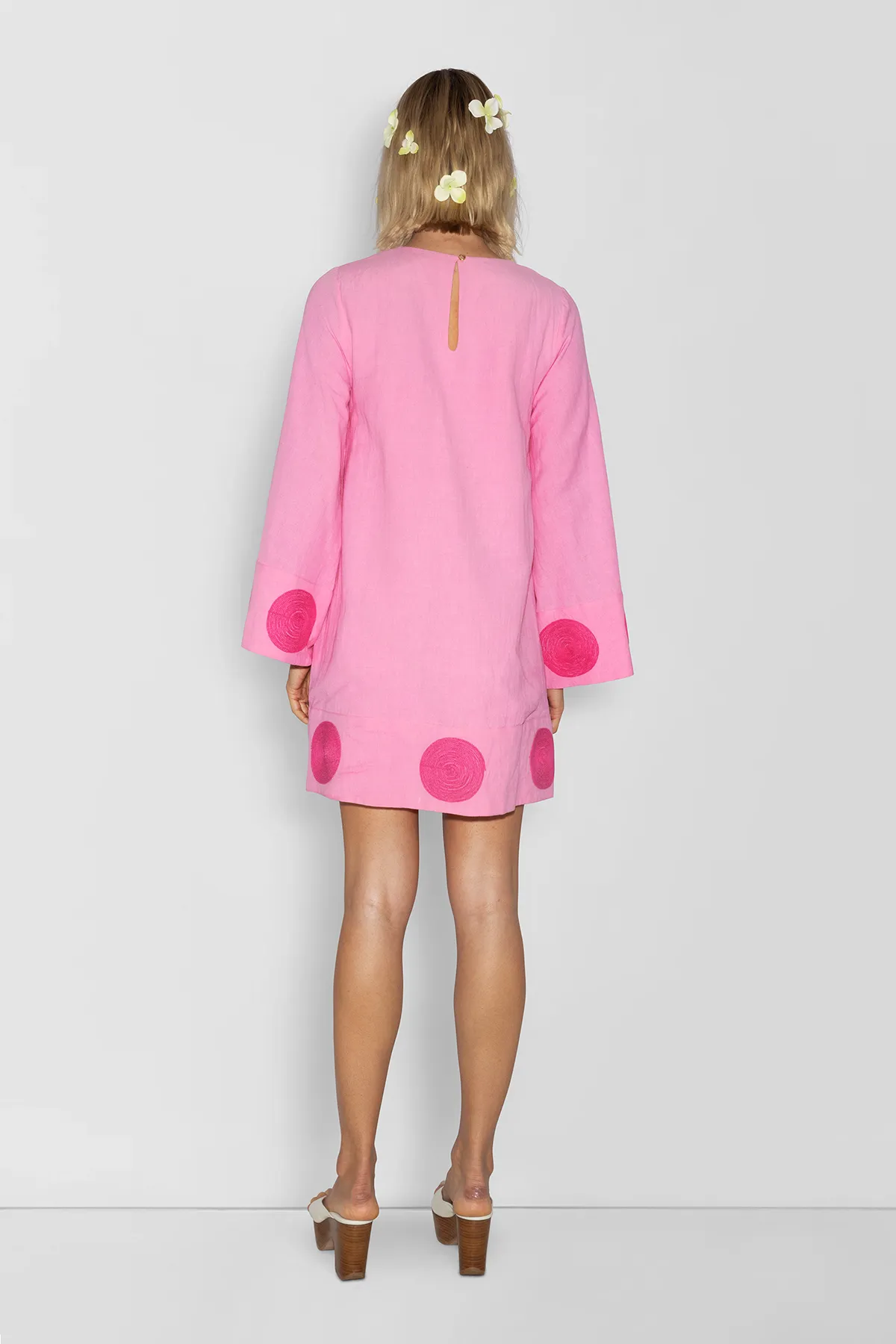 Filipa Embriodered Mini Dress - Floss
