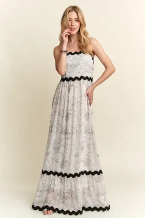 Floral Adjustable Strap Maxi Cami Dress - ADORA