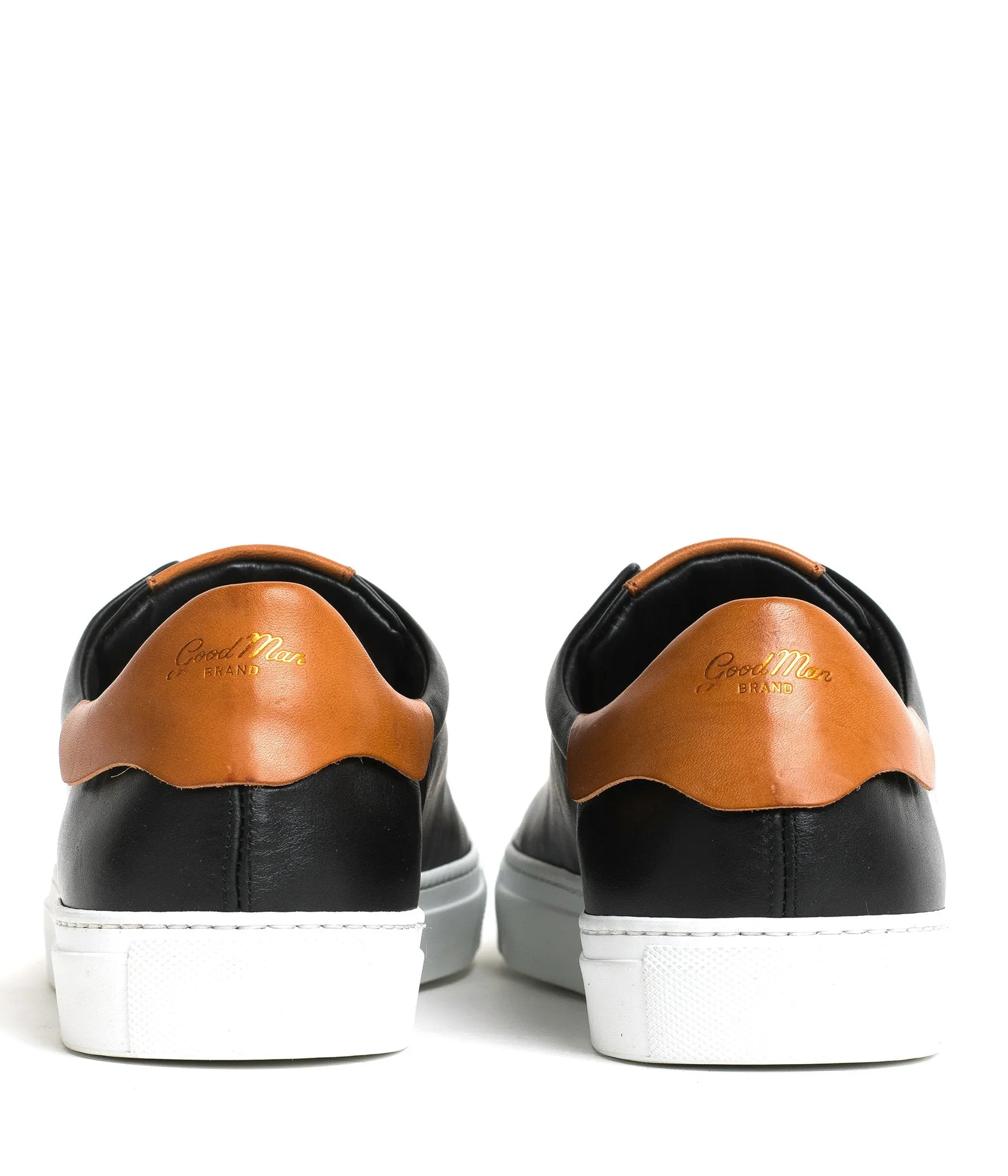 Good Man Brand - LEGEND LO TOP SNEAKER - BLACK / VACHETTA