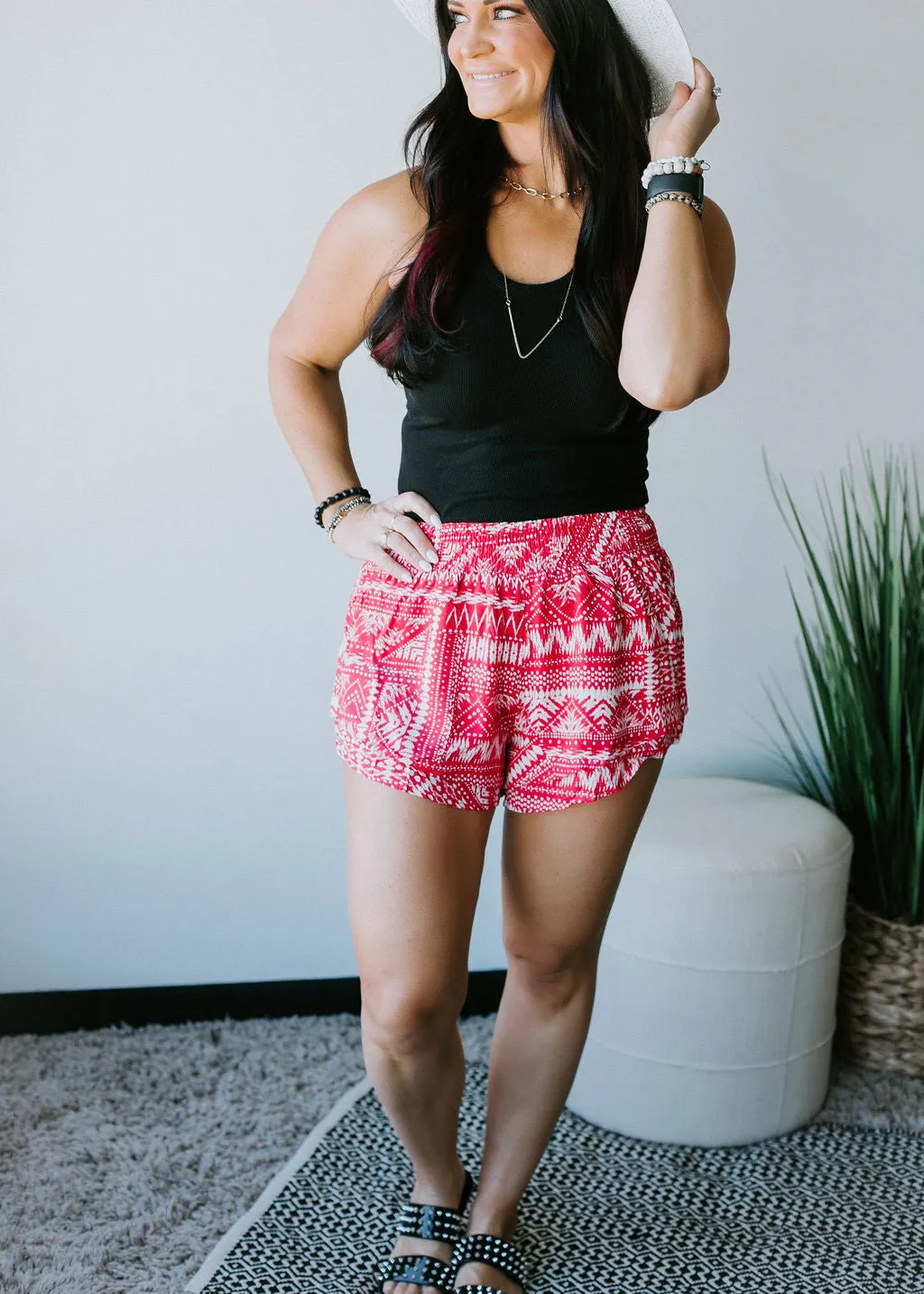 Jamila Smocked Waist Shorts FINAL SALE