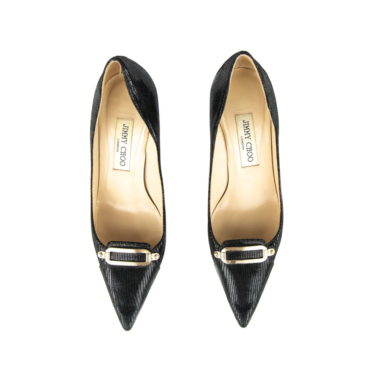 Jimmy Choo Black Suede Margo Pointed Toe Pumps Size 8 | EU 38