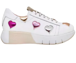 Jose Saenz Davina Heart Leather Sneaker