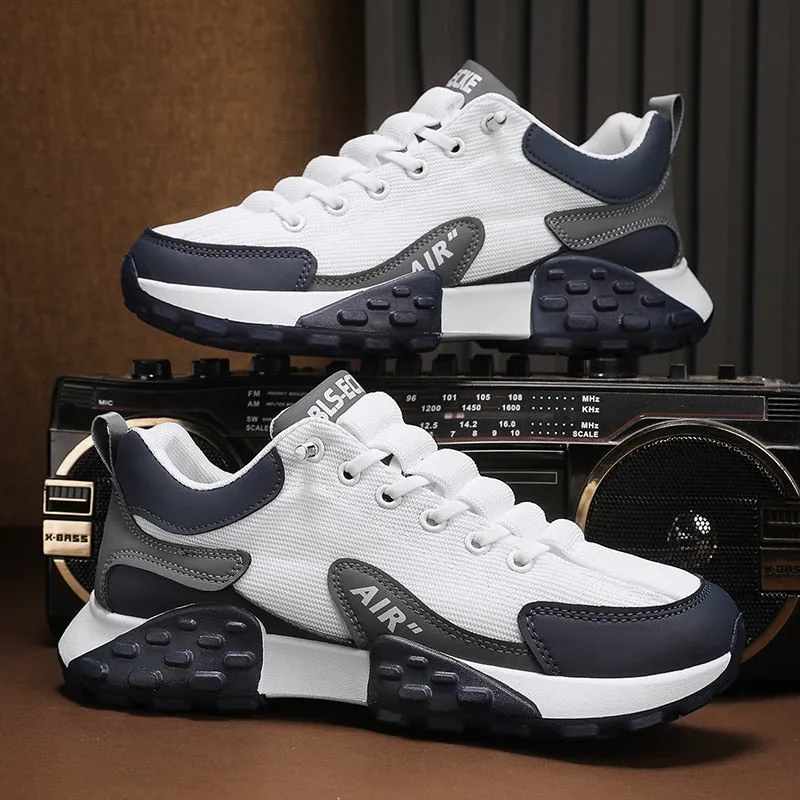 Light Thick Base Rubber Sole Low Cut Men's Shoes