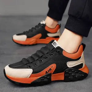 Light Thick Base Rubber Sole Low Cut Men's Shoes