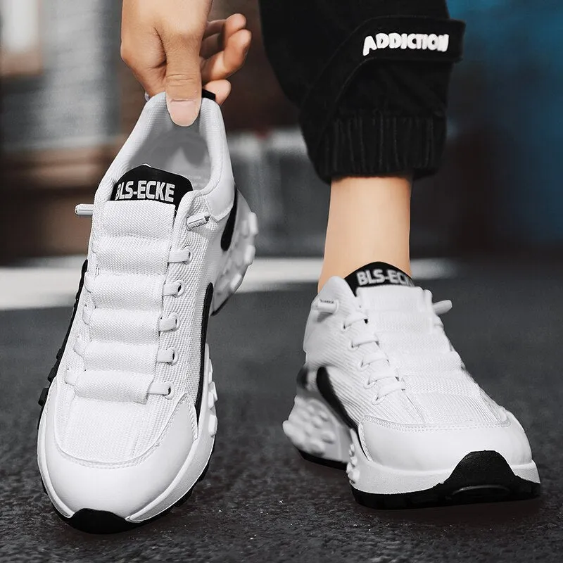 Light Thick Base Rubber Sole Low Cut Men's Shoes