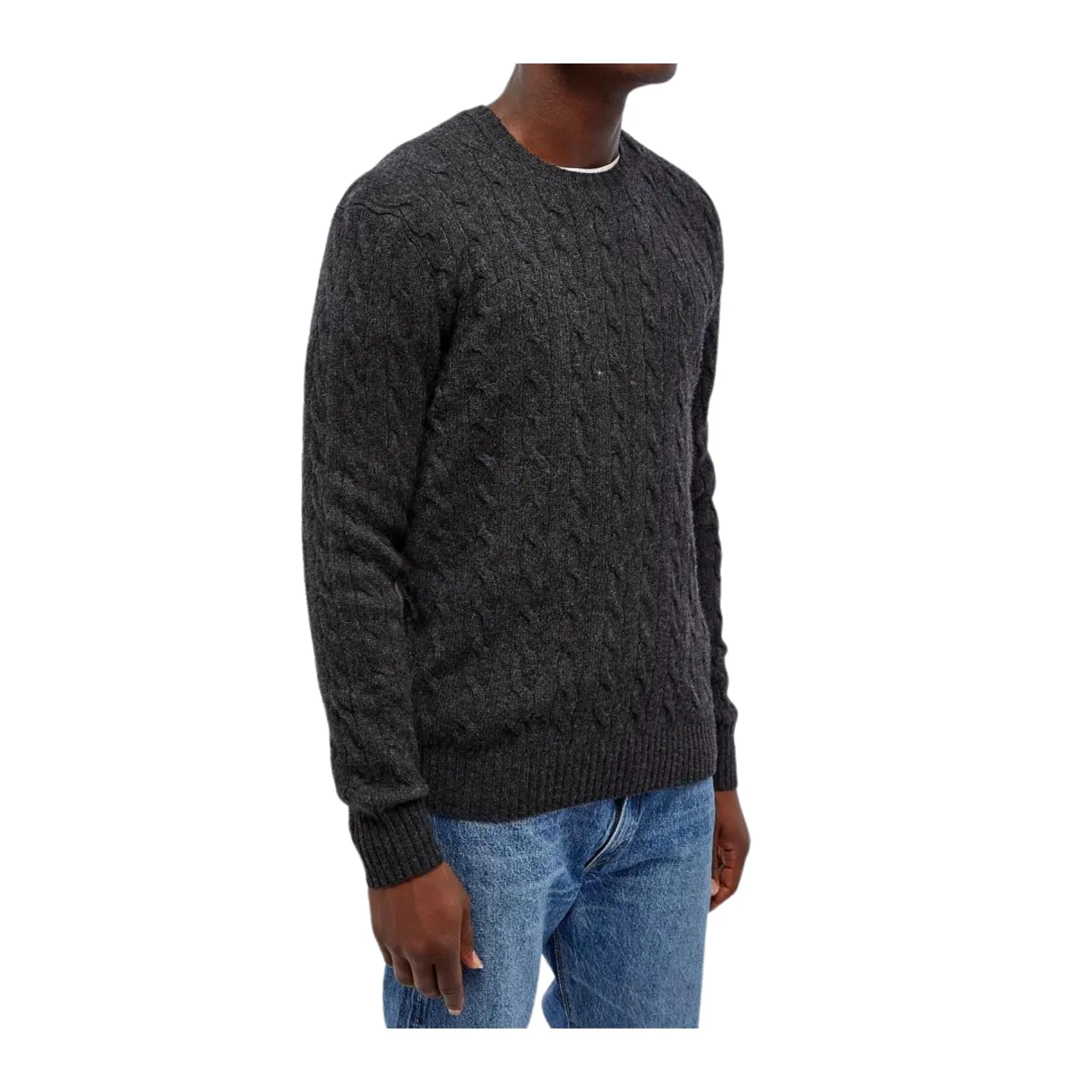 Maglia Uomo con lavorazione a treccia