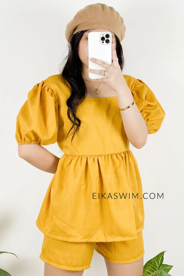 Milan Puff Sleeve Shorts Coordinates