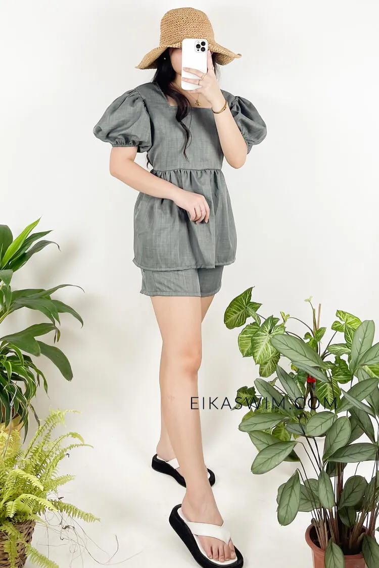 Milan Puff Sleeve Shorts Coordinates