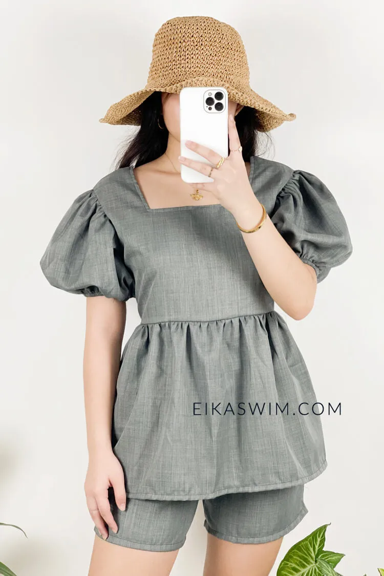 Milan Puff Sleeve Shorts Coordinates